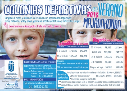 Colonias Deportivas en Majadahonda Verano 2014